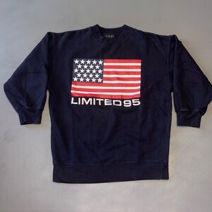 Vintage Limited Jeans American Flag Sweatshirt